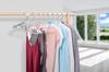 Amber Home Aluminum Aluminum Hangers for Closet Prevents Shape Ultra-Lightweight Hangers, Gold-Colored Storage, Clothes, Suits, T-Shirts, Jackets,