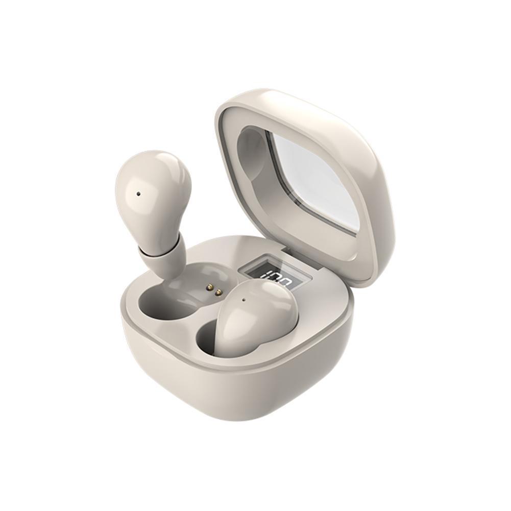 

5.3 Внутриканальные Bluetooth-наушники с полупрозрачным визуальным окном, мини-шумоподавлением, наушники для сна с длительным сроком службы, зарядка через порт Type-C бежевый