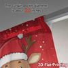 2pcs,Curtains Cute Reindeer Christmas Snow Creative Popular Curtains Versatile 100% Polyester Curtains Thermal Insulation, and
