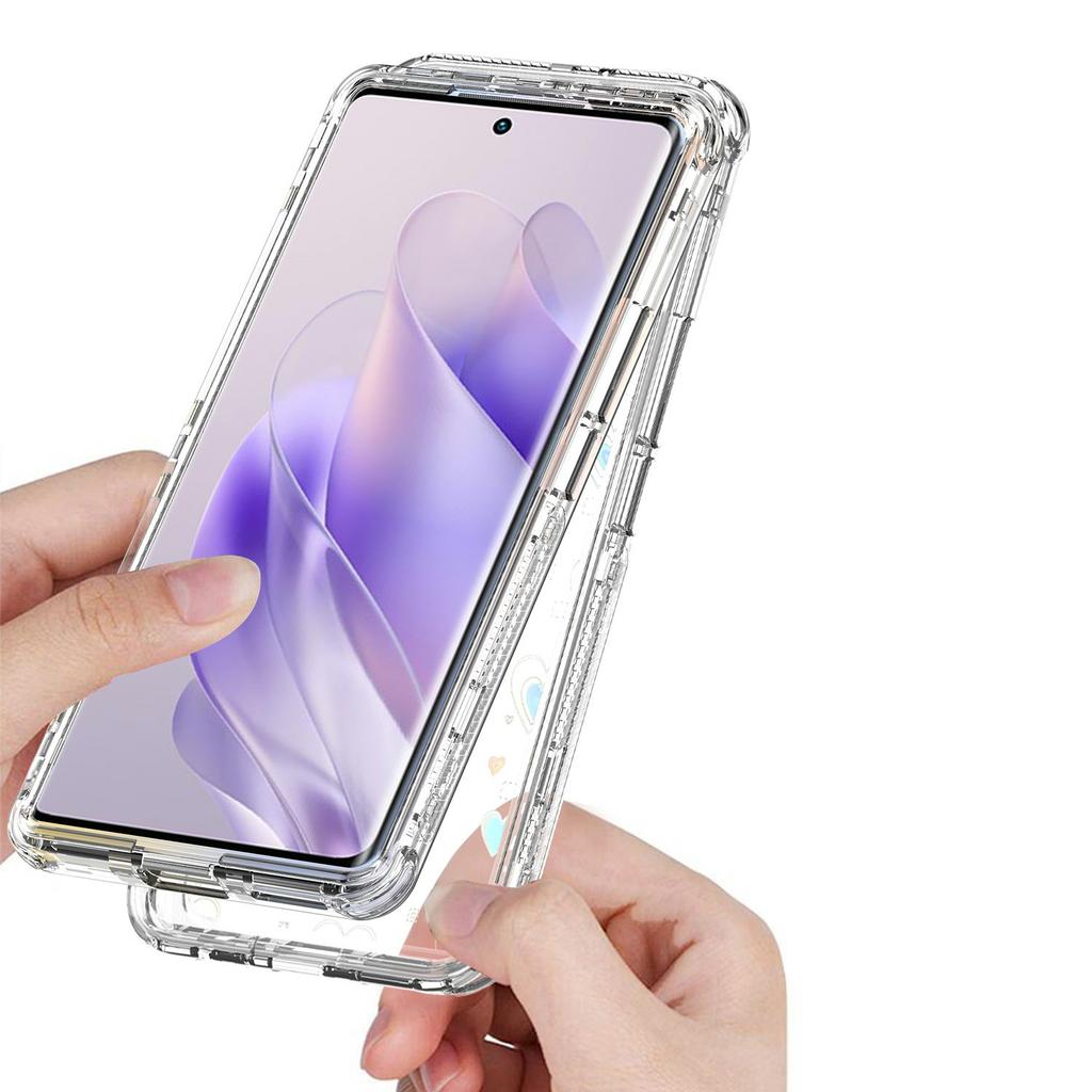 Clear Phone Case for Infinix Note 40 Pro 4G/5G/Note 40 Pro+ Precise Cutouts Acrylic TPU Cover with Laser-printed Film