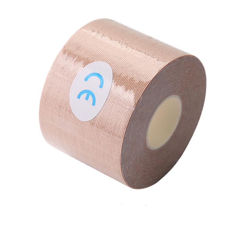 5 м кинезиологическая физио лента для фиксации мышц колена Rocktape для здоровья, ухода за телом, спорта 2.5cm*5m бежевый