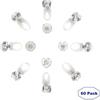 60 Pack Led Glow Rings Light Up Led Rings Glow Flashing Led Rings Diamond Light Up Rings Glow In The Dark Rings Glow Rings Party Pack Birthday Party
