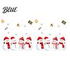 Snowman Window Cling 1/2 Sheets Christmas Cling Cartoon Decorative Glass Clings Sticker Waterproof Static Decal for Winter Holiday Party Decorations