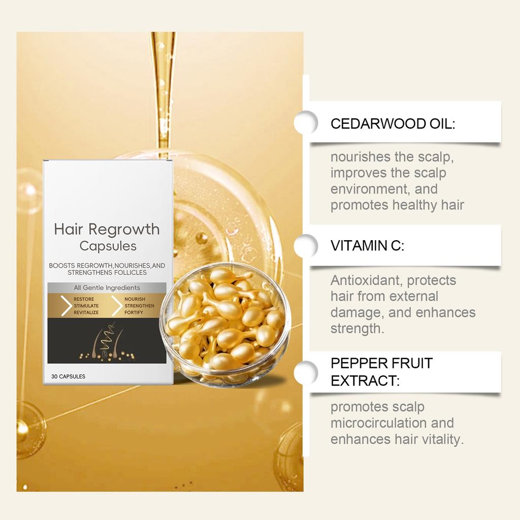 Hair Growth Care Capsules: Hair Growth Essence: Nourish The Scalp And Promote Hair Growth, Healthy Nutritional Care  Cream 30ml