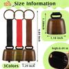 Cowbell Goat Bell med spårningsljud Country Cow Bell med nylonrem Pet Collar Supplies