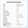 IScooter W9Air Elektryczna hulajnoga 40KM/H 10" Opona terenowa Off-Road Silnik 800W Bateria 48V/10Ah Podwójny hamulec tarczowy E Hulajnoga