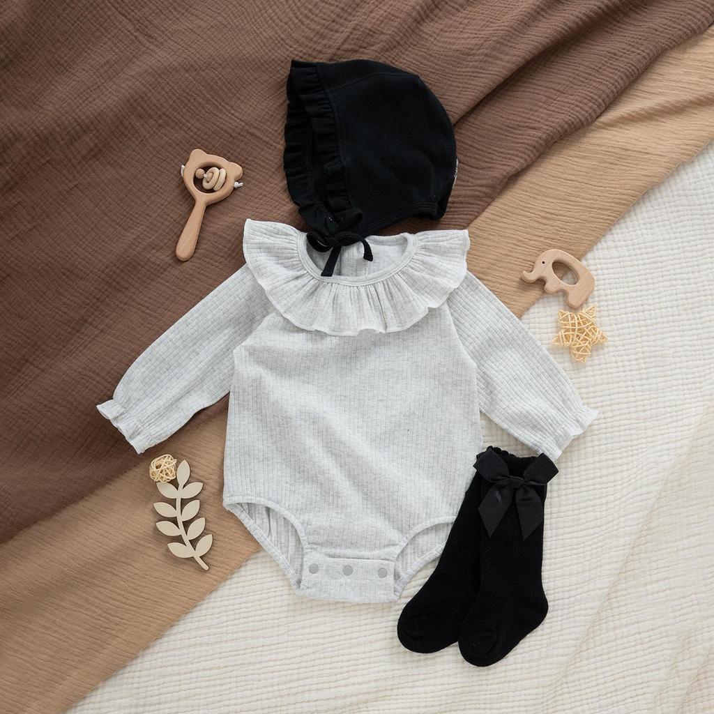 Stylish Baby Bodysuit Set: Spring, Autumn, Winter - 100 Days Outfit for Newborn Girls and Boys