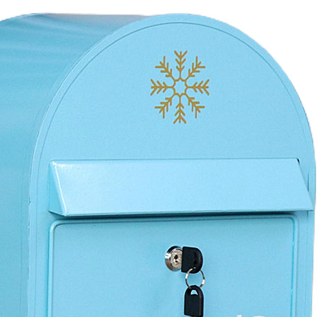 Lockable Mail Box Newspapers Large Capacity Iron Art Durable Rain Proof Hanging Box Mailbox Creative Letter Box for Home Decors