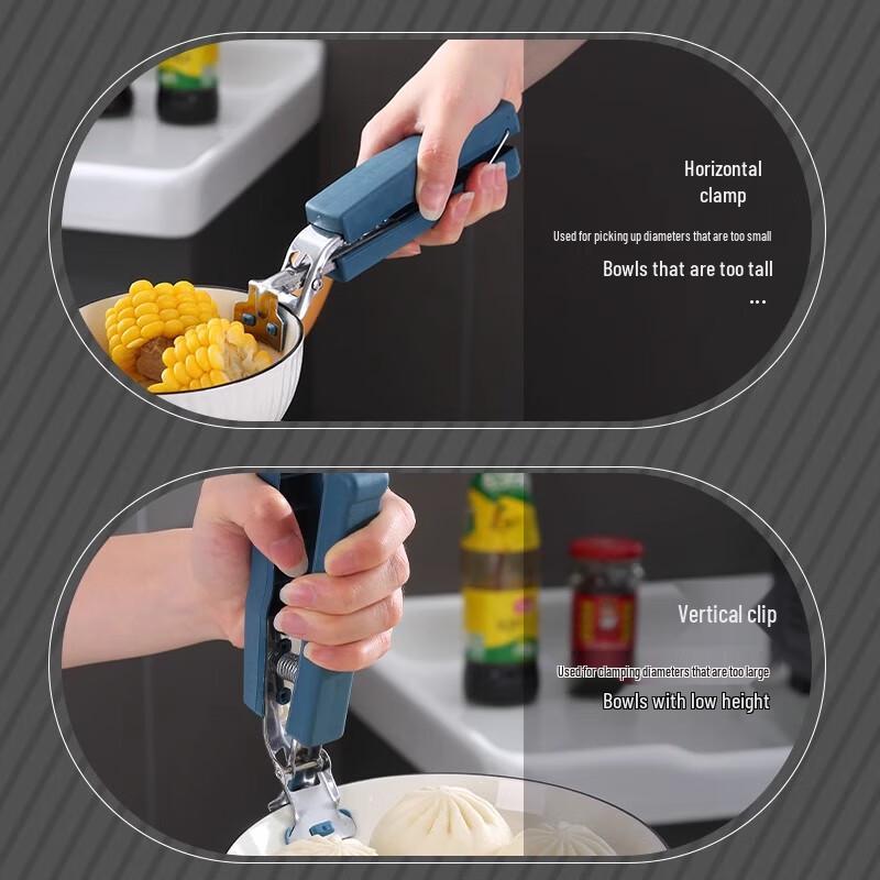 Zhaoran Anti-Scald Bowl & Plate Gripper Tongs, 3-Pack