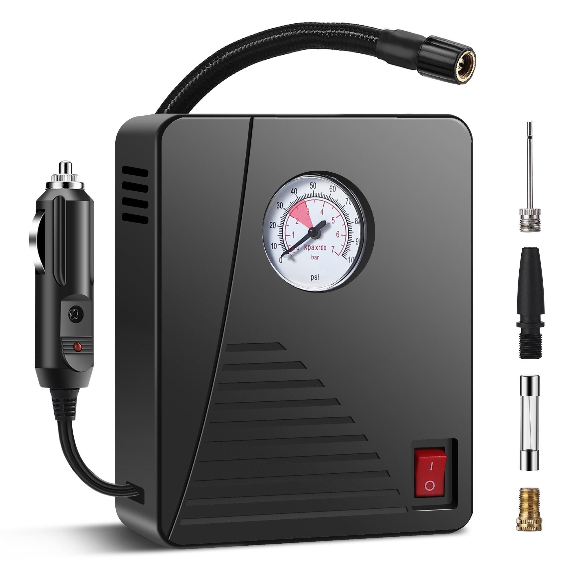 

Насос для накачивания шин Портативный автомобильный воздушный компрессор Микропроводной ручной электрический насос для накачивания шин Инструменты для автомобилей Мотоциклов Велосипедов чёрный