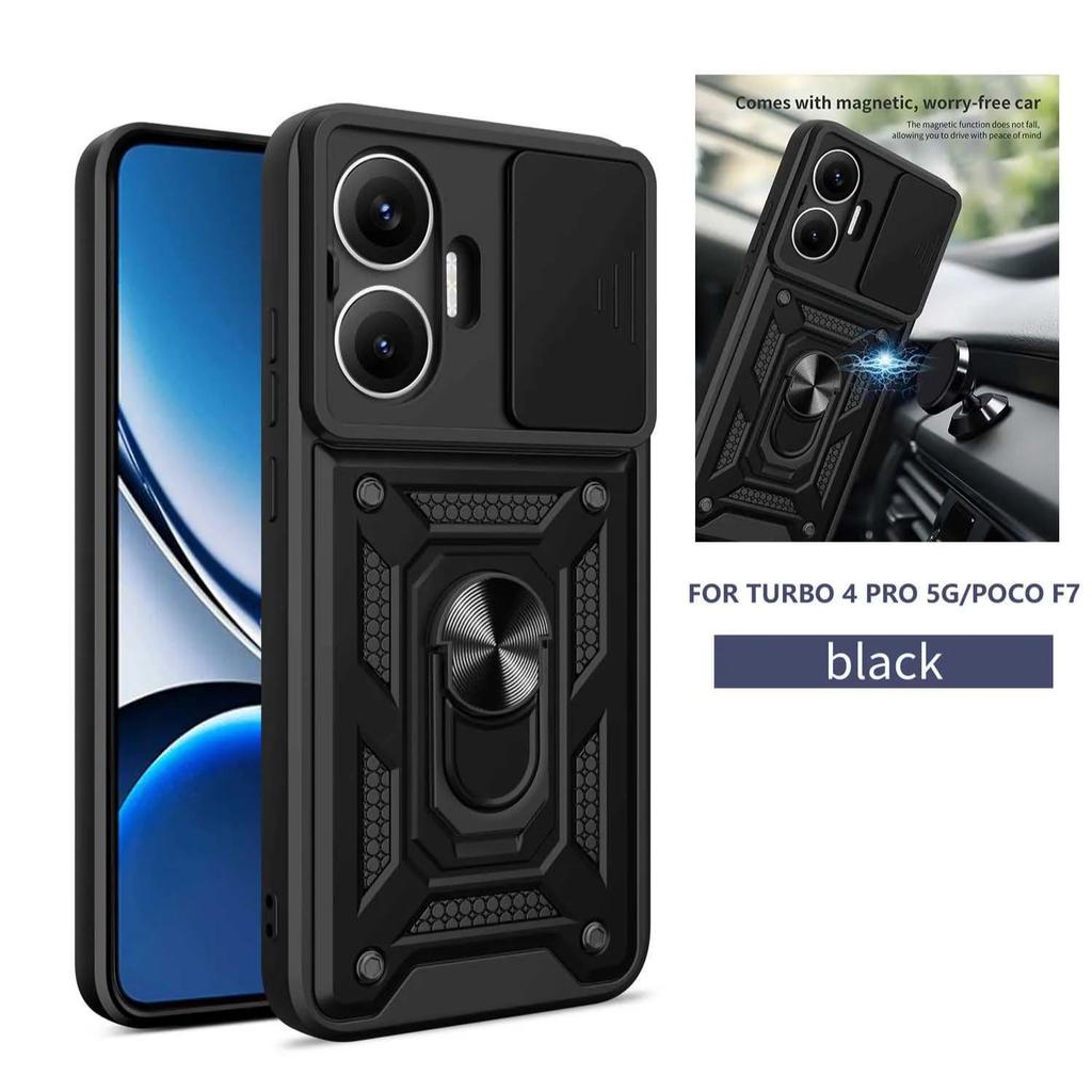 Armored Protective Shell With Magnetic Ring For Mi Poco F7 X7 Pro F7 Ultra  C75 C71 Phone Case With Camera Protection