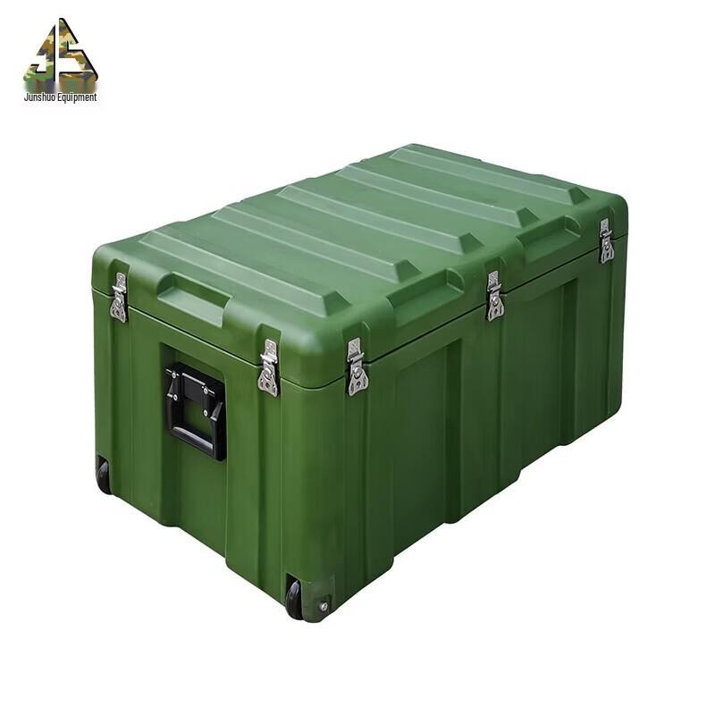 Junshuo Green Rotomolded Transport Box with Wheels