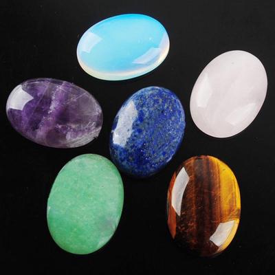 Naturstein, bunt, Top-Qualität, Halb-Cab-Edelstein, Drusy, lose Stein-Cabochon-Edelstein, oval