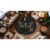 Gothic Death Moth Rug With Moon And Skull Design Witchy Round Carpet Occult Room Decor Dark Aesthetic Floor Mat For Spiritual