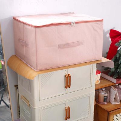 Large Capacity Clothes Quilt Storage Bag Dustproof Stackable Closet Clothes Storage Bins with Zipper Foldable