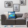 Frutiger Aero Fishies Square Pillow Cases  Cushion Covers Awesome Zipper Decor Pillowcase for Seat 40x40cm