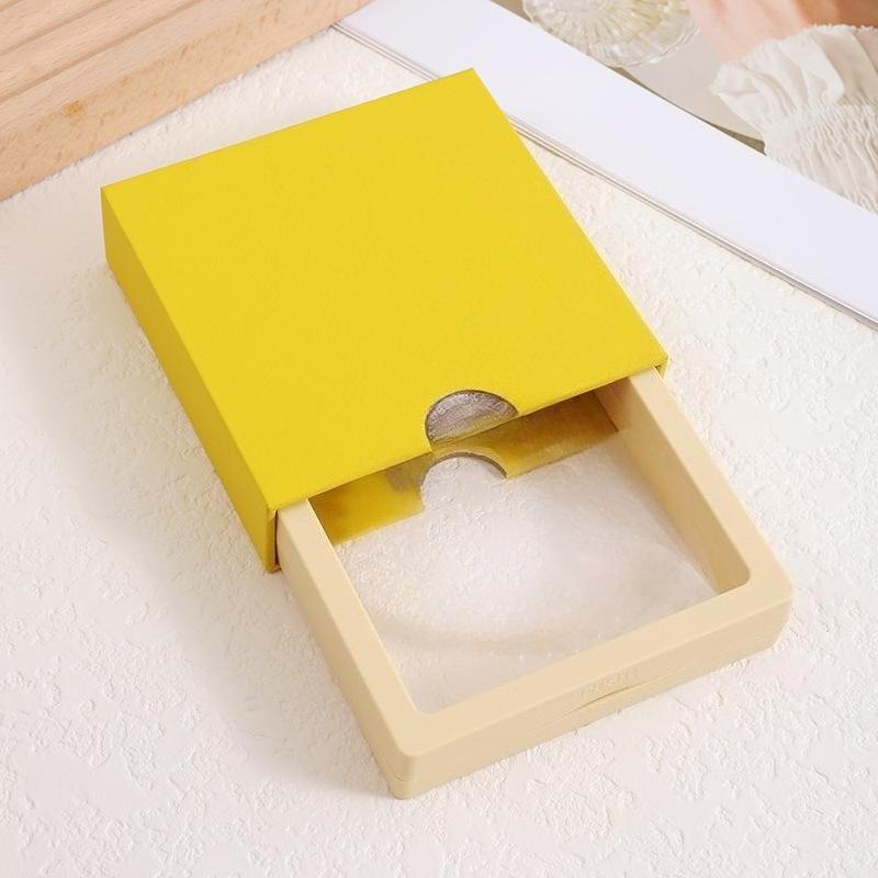 Transparent Floating Display Boxes Lastic PE Film Jewelry Packaging Box Jewelry Necklace Ring Seal Antioxidant Collectible Storage Case 10pcs