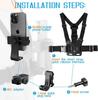1 PC Einstellbare Telefon Clip Halter Mit Brustgurt Fixierung Halterung für Sport Kamera Handy Kamera Schwarz Halter Zubehör