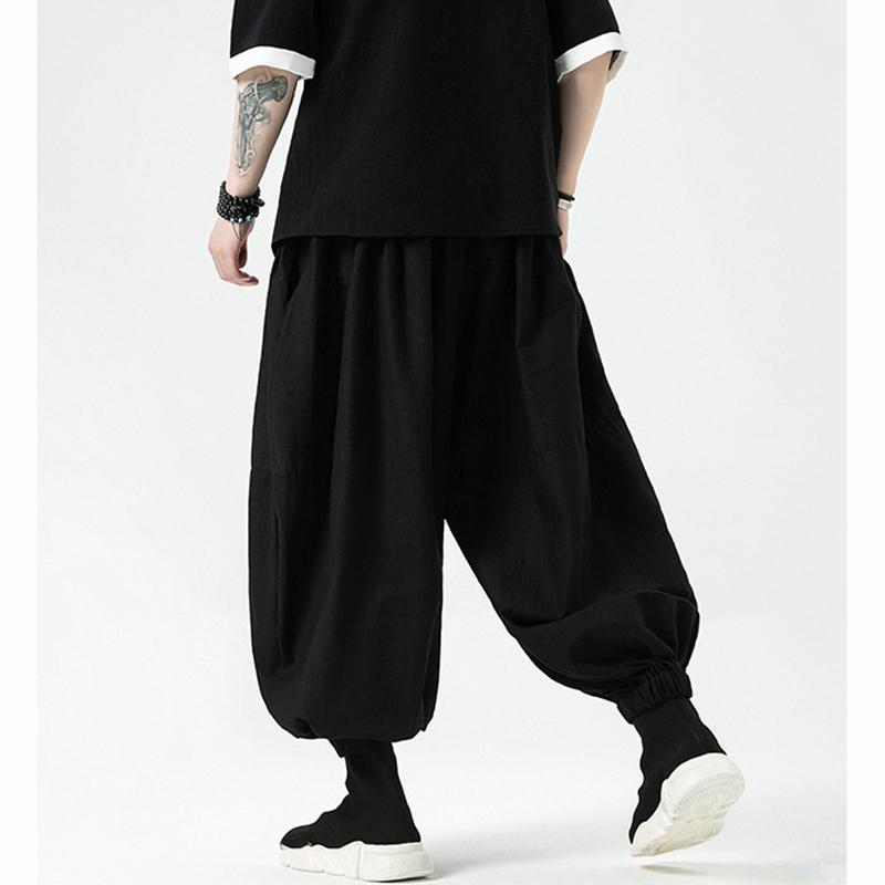 Men Pants Fashion Korean Style Harem Loose Style Pants Man Solid Trousers