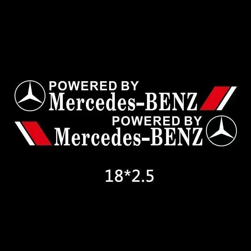 2pcs Car Window Body Trunk Stickers Decoration Badge Accessories For Mercedes Benz AMG W206 W204 W205 W212 W213 W221 W222 W223 w1