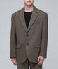 Wool Flannel Oversized Blazer [Dusty Beige]