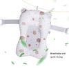 Soft Baby Bath Support Cushion Pad Cute Cartoon Bear Pattern Newborn Bathtub Floating Pillow Mat White