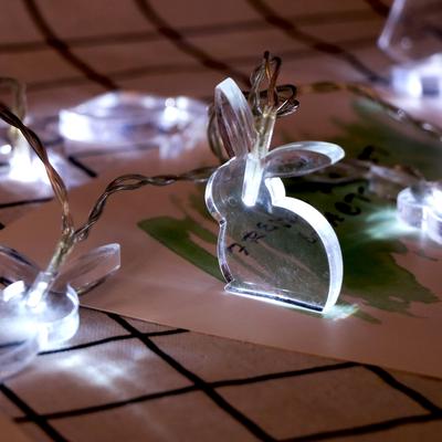 Easter Bunny String Lights Decorative Lights 10 LED Battery Type 1.65M