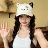 Thin Sun Hat Cat Ears Duckbill Cap Cute Baseball Cap  Women Spring Summer