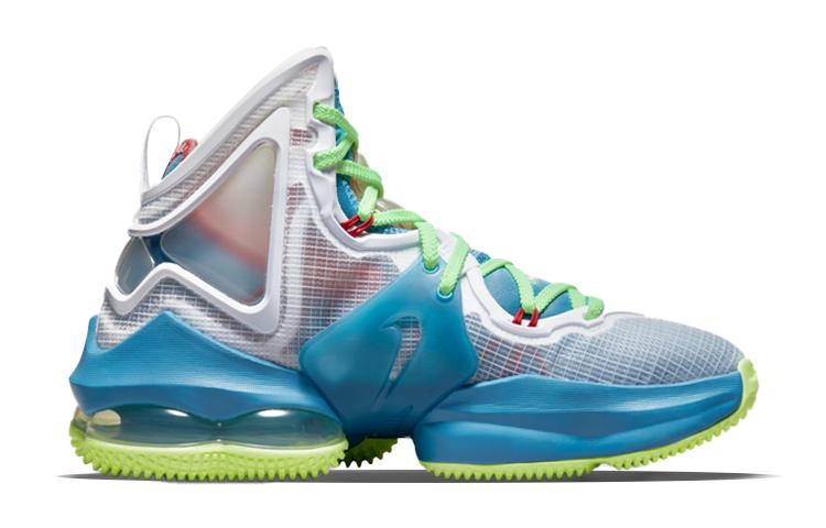 Nike LeBron 19 Dutch Blue Lime Glow GS DD0418-400