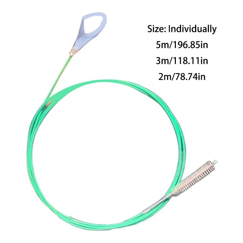 Heavy Duty Drain Clog Remover Brush With Metal Core For Kitchen Bathroom Plumbing