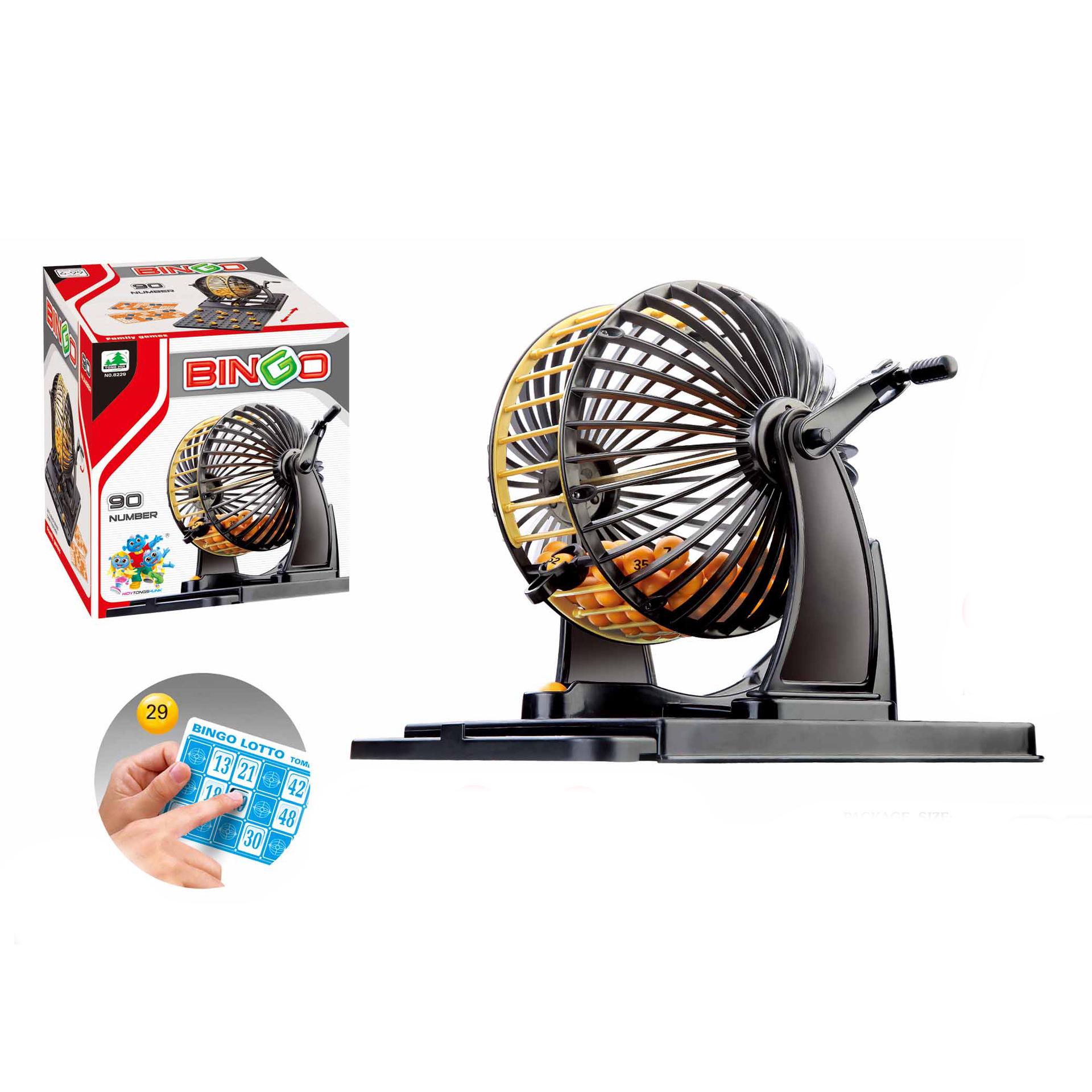 

Vietnamese Bingo Lottery Machine - Desktop Entertainment Size 90 24 Cards without Chips