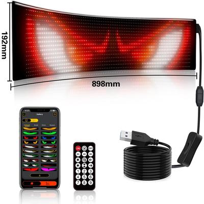 Waterproof Bluetooth LED Display Screen: Interactive Rear Window Expression with Flexible Soft Screen