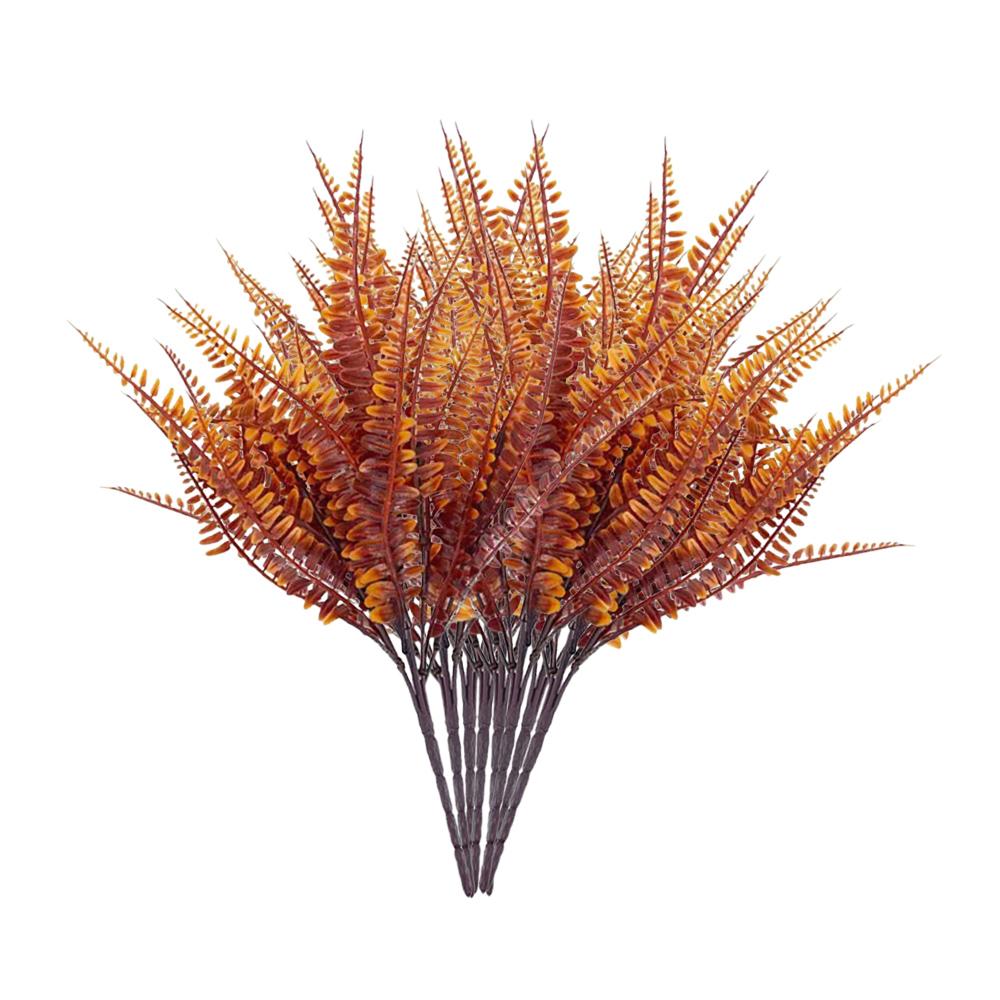 8pcs Artificial Fall Flowers for Outdoor, Artificial Plants Flowers Fall Artificial Plants Fall Halloween Christmas Porch Decor