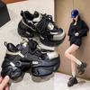 Moda 8CM Zimowe Damskie Grube Ciepłe Futrzane Sneakersy Wysoka Platforma Sportowe Buty Taty Kobieta Błyszcząca Skóra Casual Śniegowce Zapatillas Mujer