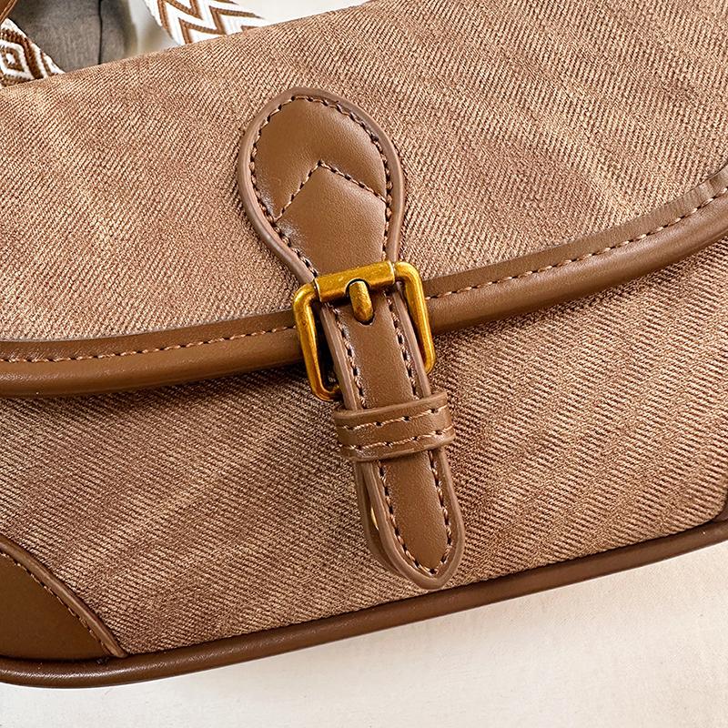 Genți de umăr pentru femei, cu design retro, geantă de mesager Tendință 2024, toamnă iarnă, cu buzunar pătrat, o geantă maro, ocazională, pentru femei