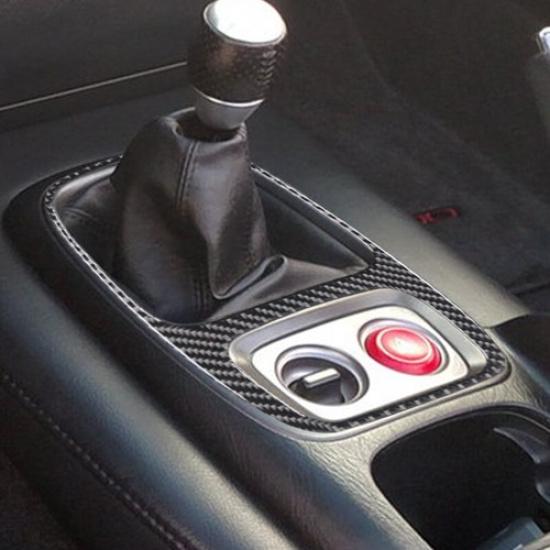 Carbon Fiber Interior Gear Shift Frame Cover Trim For 2000-2003 Honda S2000