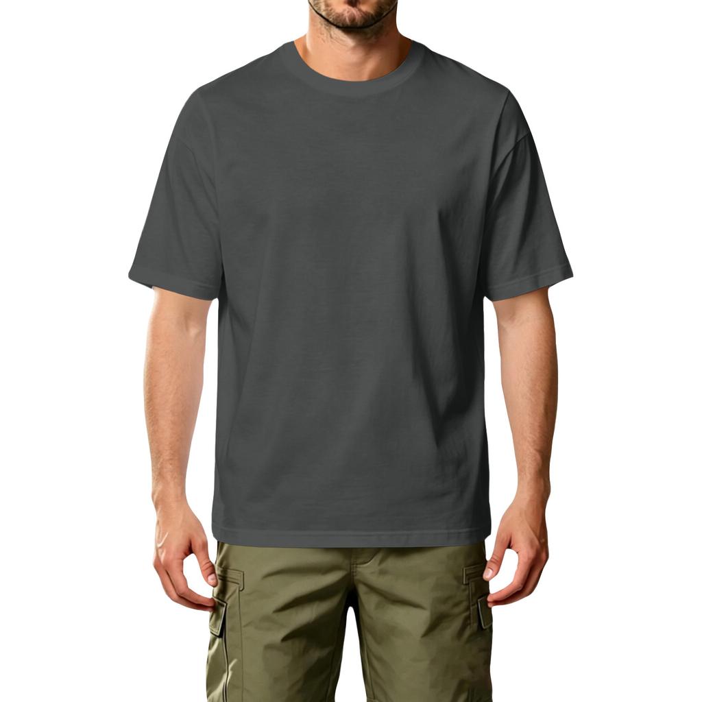 Men's Casual Athletic T-Shirt Crew Neck Short Sleeve Lightweight Soft Fabric Comfortable Fit Basic Plain Tee for Everyday Wear