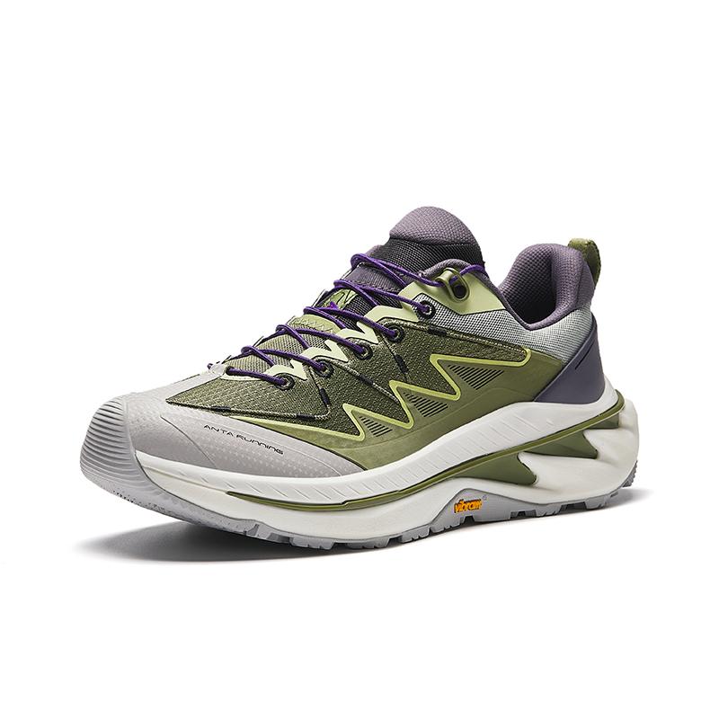 Anta Explore Pro Trail Running Shoes Men Sneakers Green Purple 912425512-4