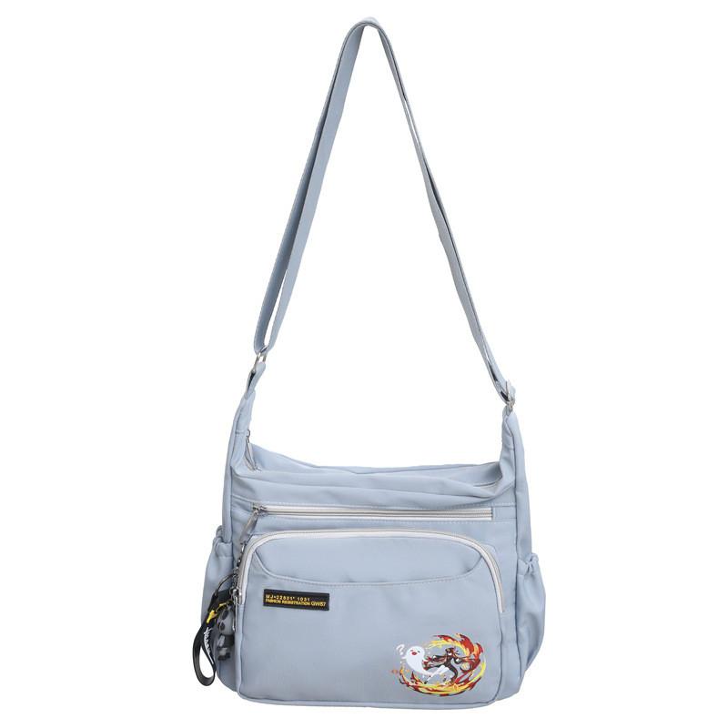 

Fashionable Casual Shoulder Bag For Couples In Black White And Blue Colors Single синій