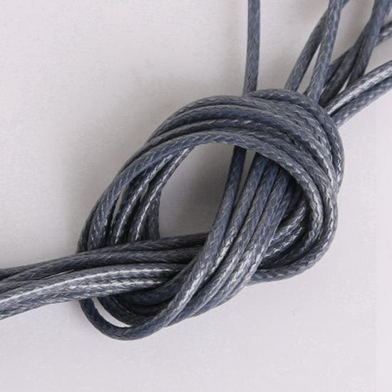 2mm Korean Waxed Cord Faux Leather Necklace Rope for DIY Jewelry Making & Bracelets.