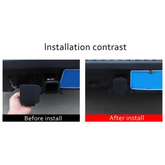 TPU Trailer Hitch Cover Tow Rear Receiver Plug Dust Cap For Ford Maverick 14-23