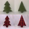 New Christmas Plush Tree Pillow Green Diamond Tree Design 30*21cm 110g