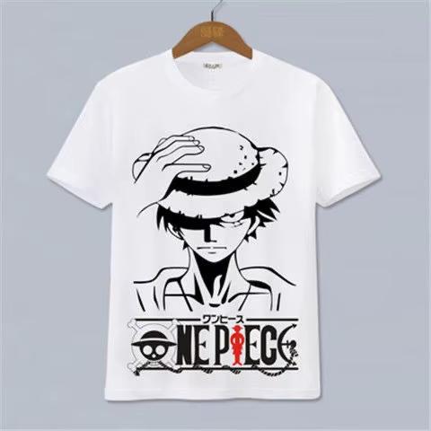 

One Piece Luffy Ace Anime Tshirt Peripheral Cotton Tshirt Unisex and Women pure Cartoon Shortsleeved Y2K Street Tops 2026 XL
