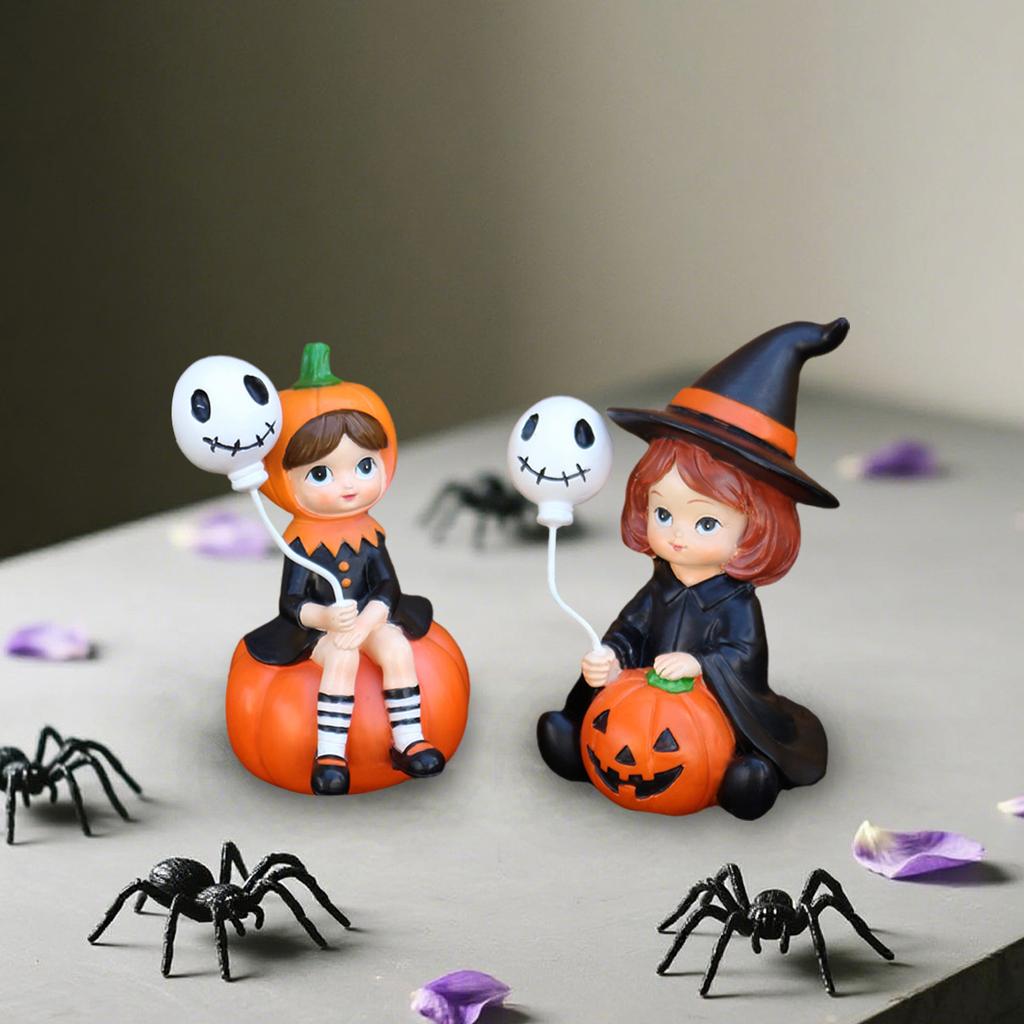 Balloon Witch Halloween Party Pumpkin Witch Skull Desktop Decoration