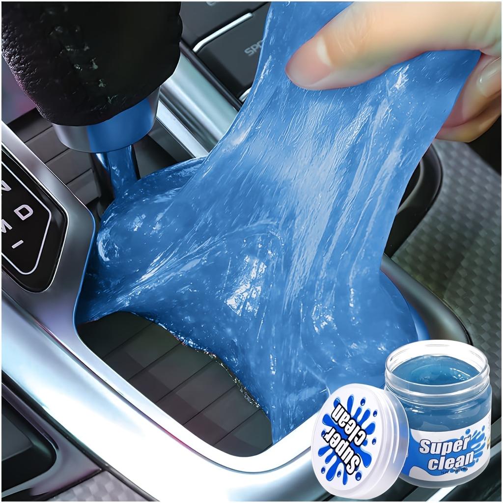 Gel per la pulizia dell'auto, Prodotti per la pulizia e la manutenzione degli interni dell'auto, Facile pulizia della polvere negli angoli, Universale per auto, Applicazione riutilizzabile di polvere appiccicosa