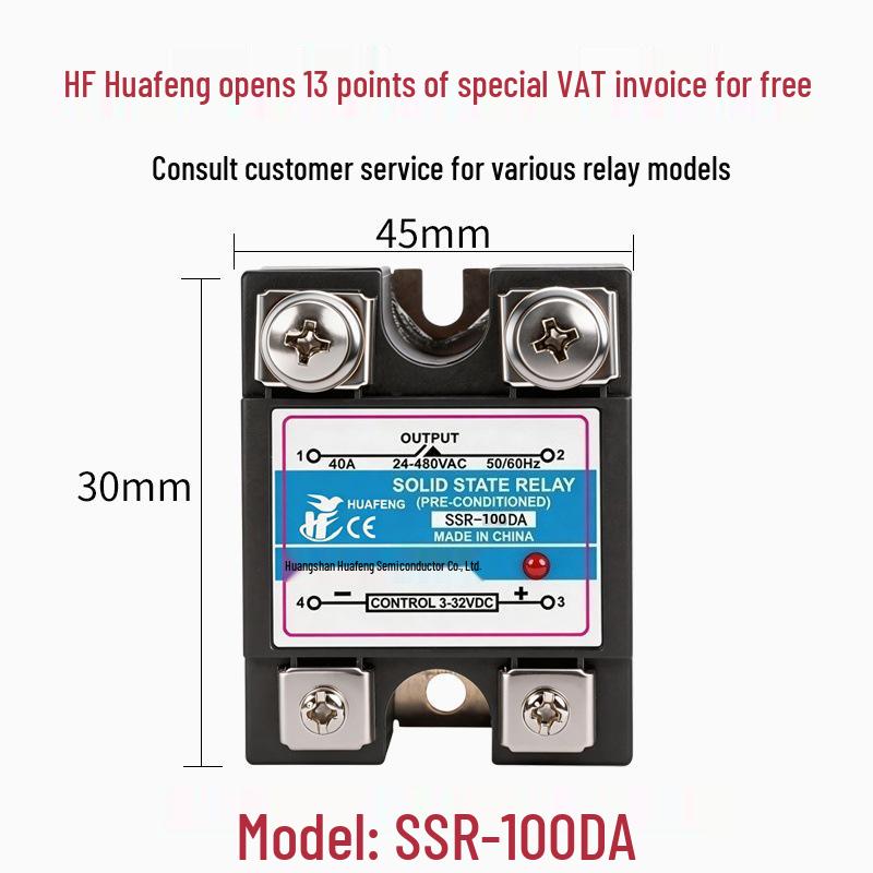 Releu cu stare solidă monofazat SSR-40DA Control DC/AC MGR-1D4840