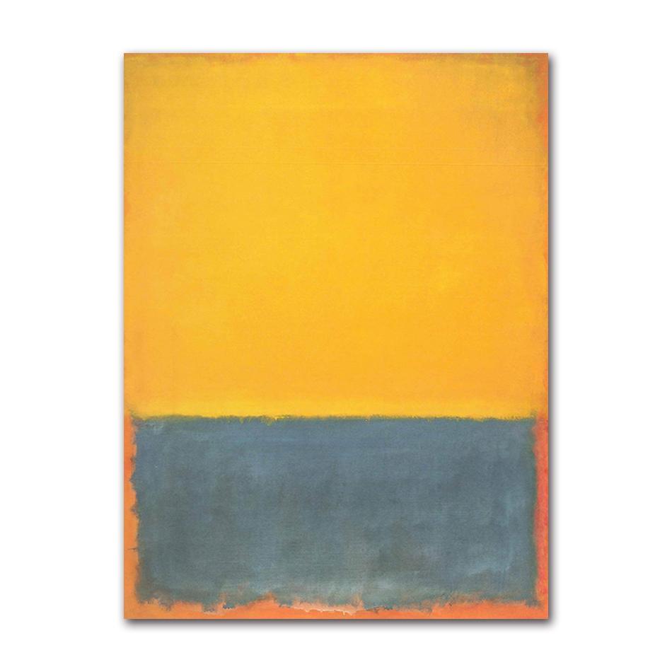 Famoso Poster di Opera d'Arte Astratta Colorata di Mark Rothko Pittura su Tela Arte Moderna da Parete Per Galleria Soggiorno Decorazione Casa