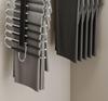 Multi-Layer Stainless Steel Folding Pants Hanger with Pull-Out Clips