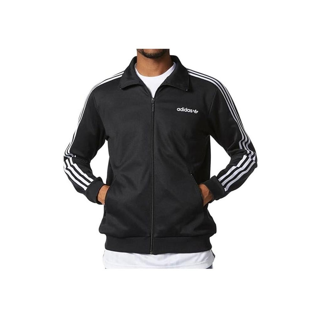 adidas Stand Collar Knit Jacket Men Outerwear Black DW4598
