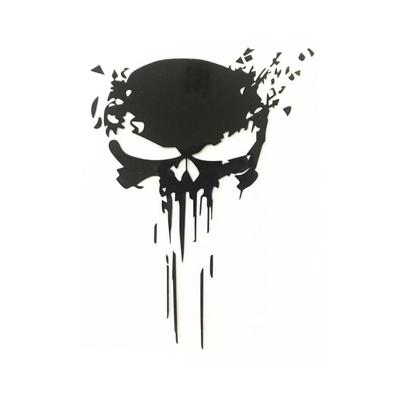 Reflective  Car  Stickers Scary Skull Blood Pattern Fashion Car Decal Waterproof Car Decoration